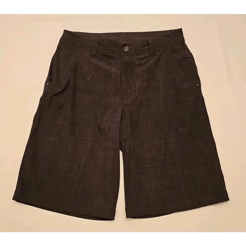 Lululemon Kahuna Men’s Shorts Size 32 Dark Gray Chino Pockets 9” Stretch‎